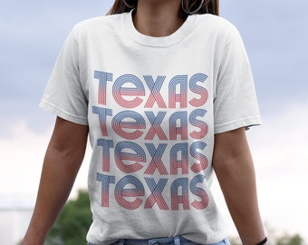 Texas Baseball T-Shirt Vintage Style Baseball Shirt for Baseball Lover Texas Team Fan Gift