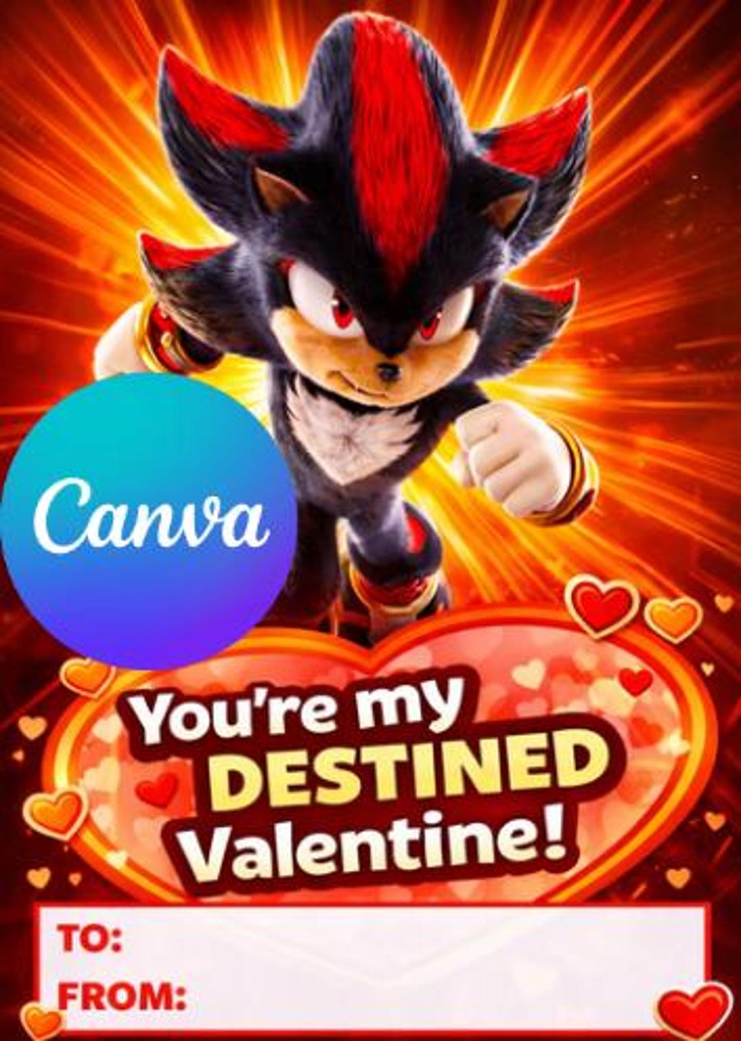 Sonic the Hedgehog Valentine Cards | Kids Classroom Exchange (digital ...