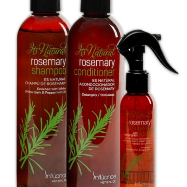 Influance Rosemary Delight Shampoo & Conditioner 8oz with Stimulating Spray 4oz Haircare Set FREE PRIORITY SHIPPING