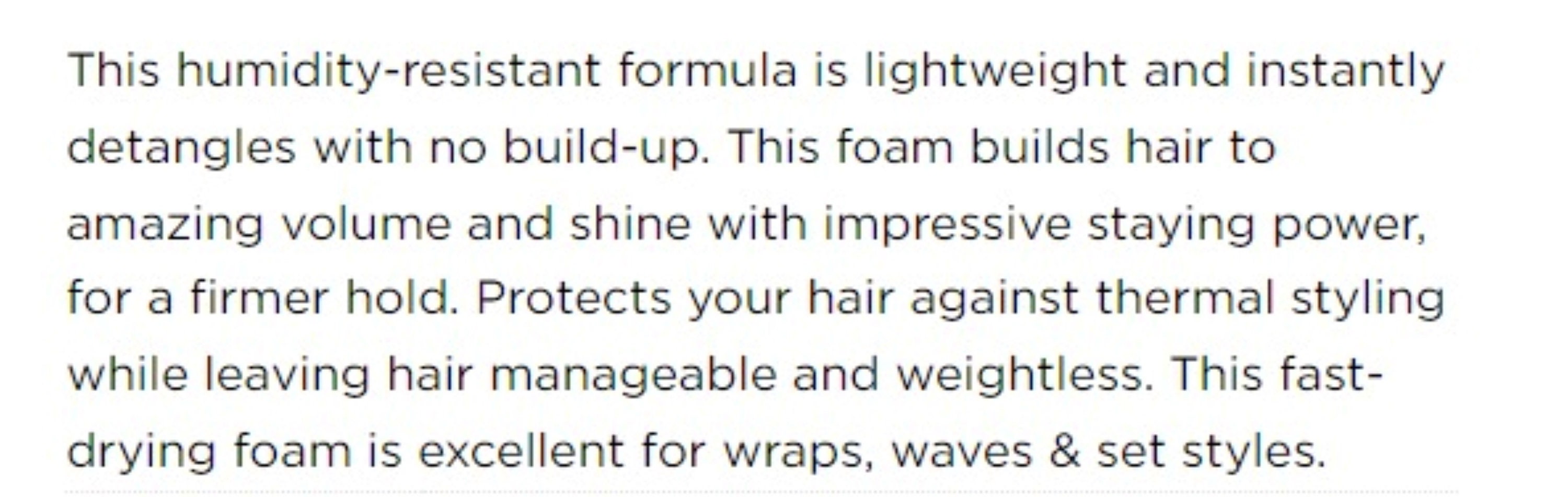 Influance It's Natural Coconut Milk Styling Foam 8 Oz. Lightweight Adds Volume Shine Etsy