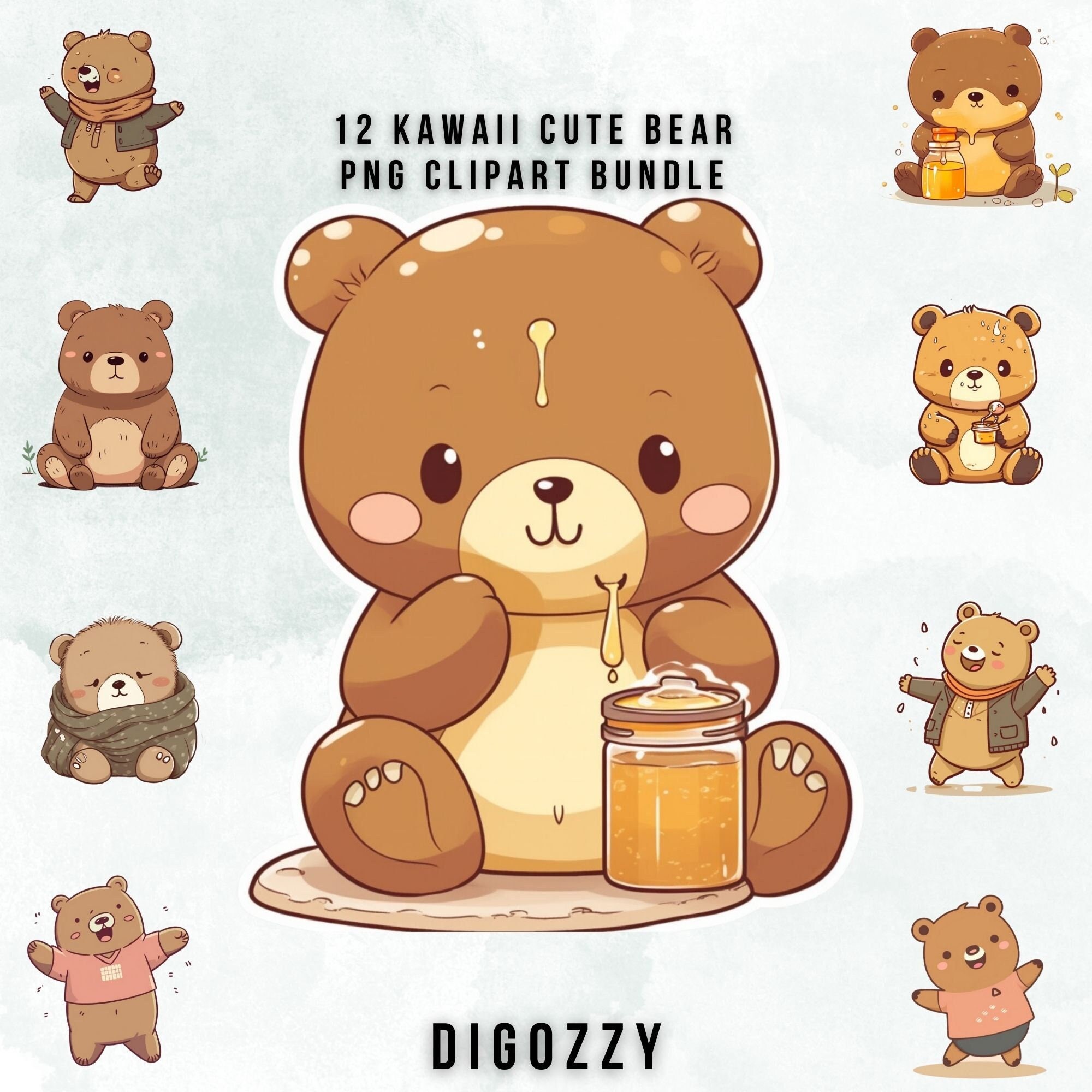 Cute Cartoon Color-changing Bear Keychain Christmas Gift , Kawaii