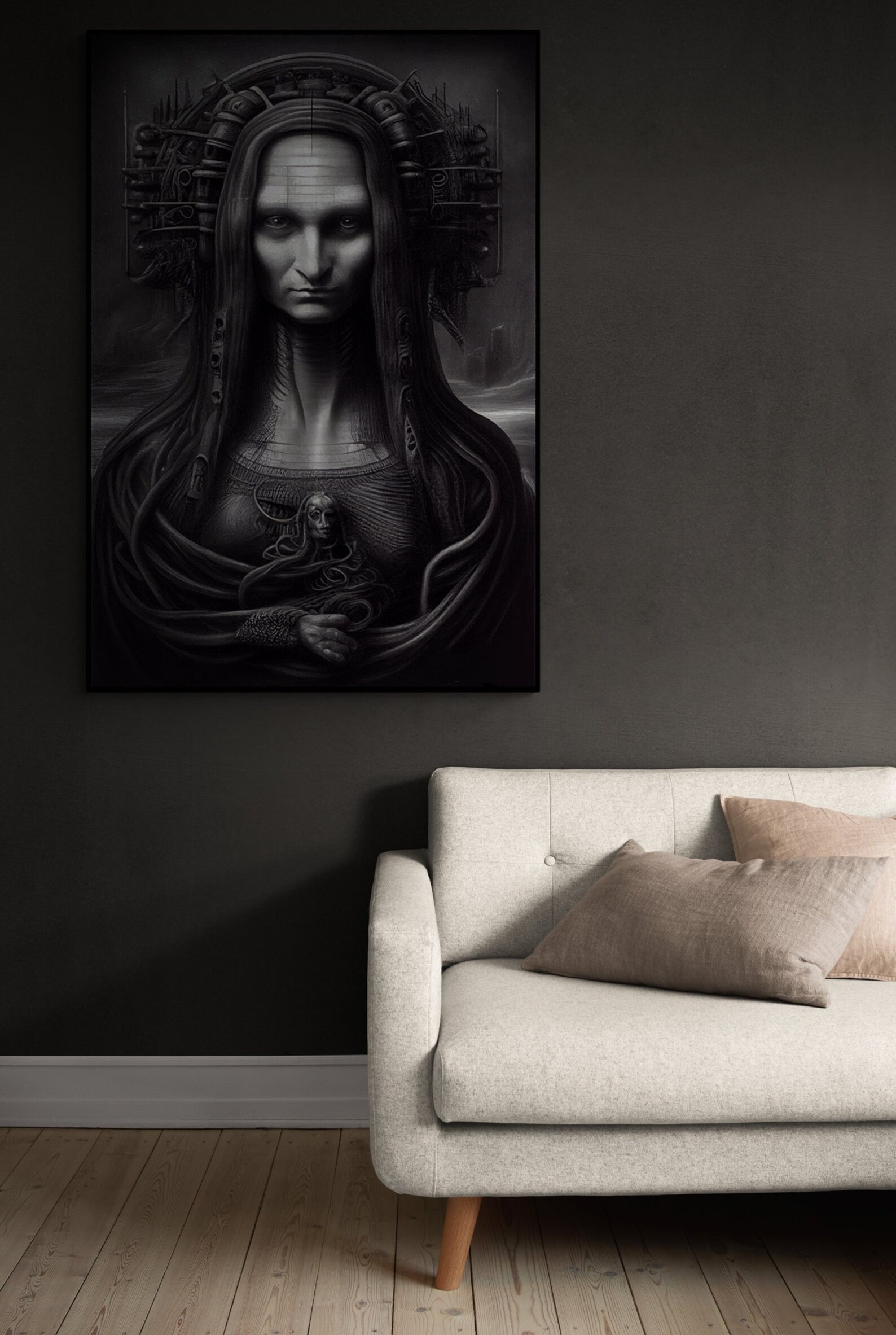 Digital Download H.R. Giger Inspired the Mona Lisa leonardo - Etsy