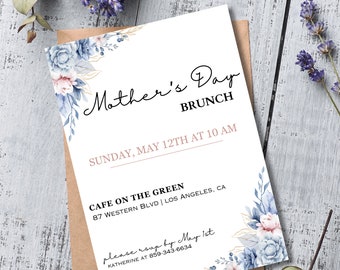 Invito al brunch della festa della mamma, invito per la festa della mamma