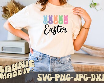 Páscoa SVG, Feliz Páscoa SVG, Bunny SVG, arquivos Svg para Cricut, camisa de Páscoa Svg, camisa infantil de Páscoa Png, design de sublimação de Páscoa