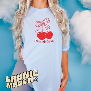 Coquette Clothing, Coquette Shirt, Cherry Shirt, Coquette Aesthetic, Preppy Cherry Shirt, Preppy Clothing, Y2K Aesthetic, Valentines Day