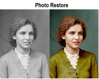 Retouche photo - Amélioration de la photo - Correction nette des photos - Netteté - Rafraîchissement des vieilles photos en noir et blanc - Restauration des photos anciennes