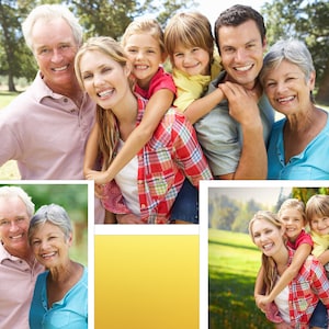 Portrait d'un être cher,Cadeaux personnalisés pour une maman et sa fille,Photos combinées,Fusionner plusieurs photos,Photos avec des proches décédés image 10