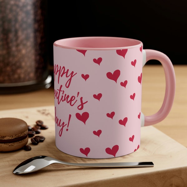 Schöne "Happy Valentine's Day" Kaffeetasse, 230g