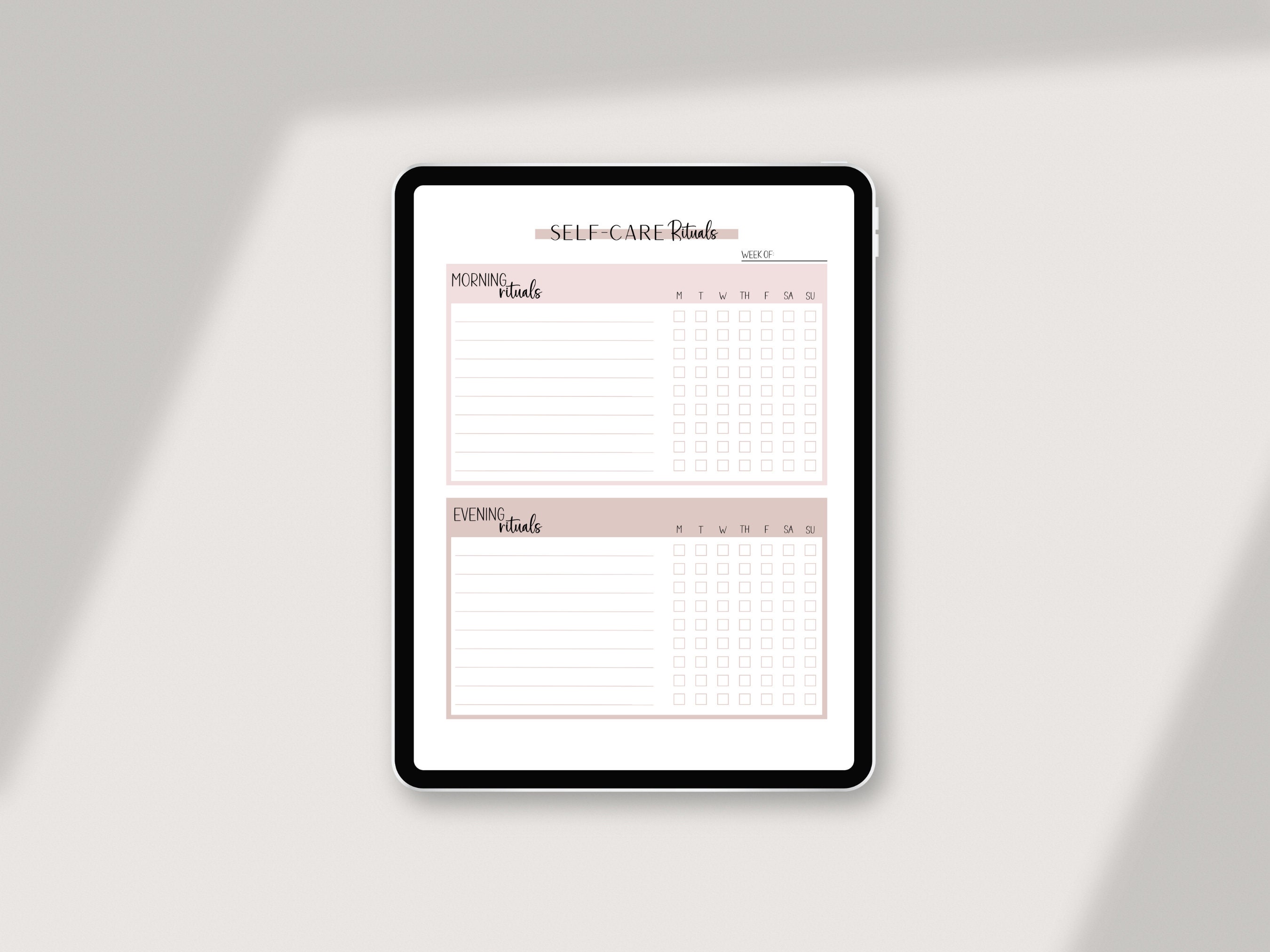 Morning and Evening Ritual, Self-care Rituals, Routine Checklist, Daily ...