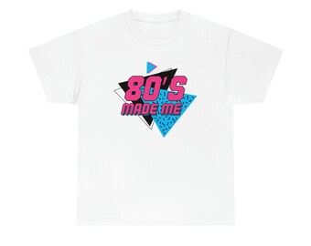 80er Jahre Made Me Unisex Heavy Cotton Tee