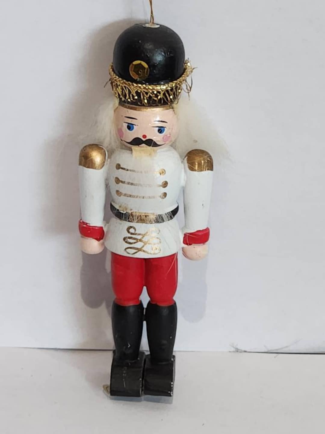 Wooden Christmas Nutcracker Ornament Etsy