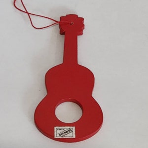 Wooden Instrument Silhouette Ornament