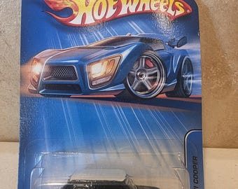 Hot Wheels Morris Mini Cooper-red With Union Jack Roof-long Card