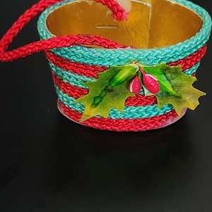 Miniature Knitted Purse Ornament