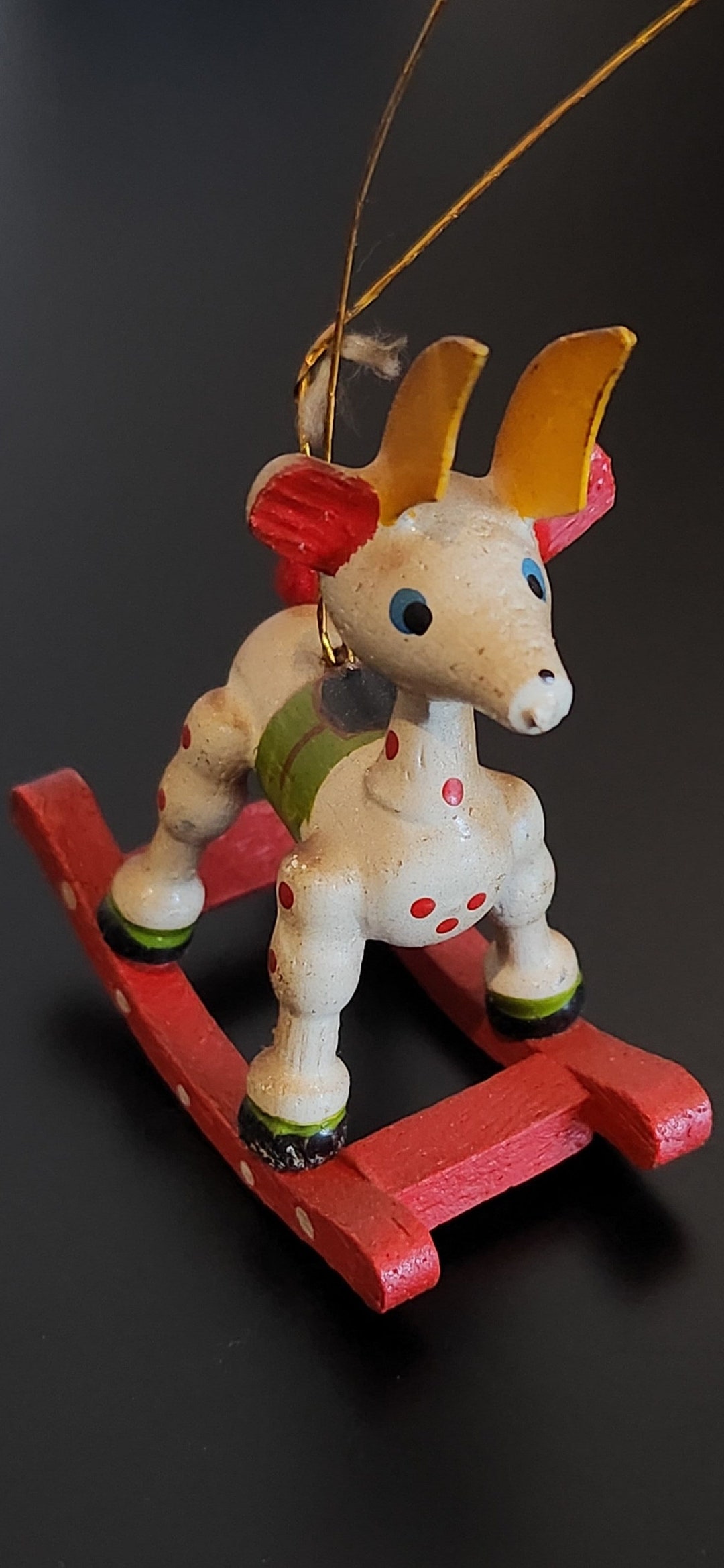 Antique Miniature Wooden Rocking Horses - Etsy