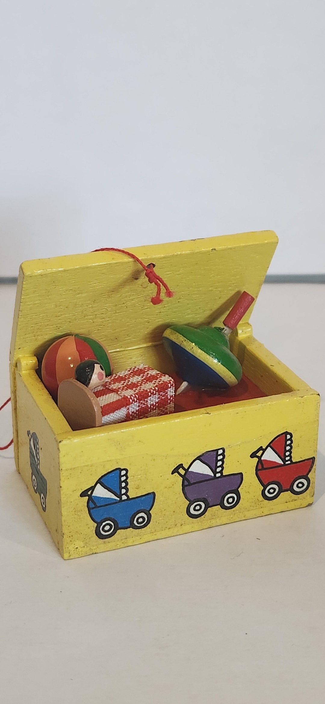 Miniature Toybox Ornament Etsy