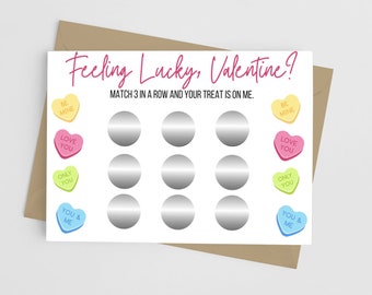 Naughty Valentine's Day Scratch Off - Conversation Hearts