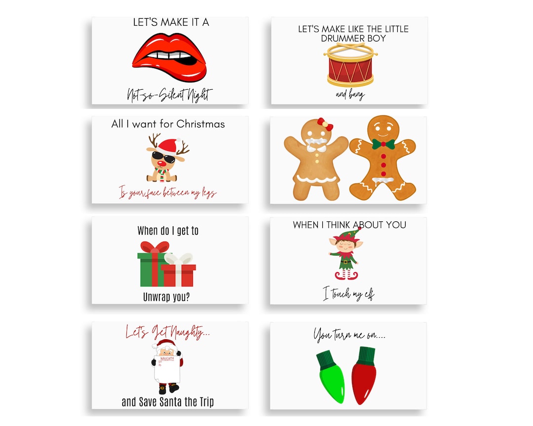 naughty-christmas-lunchbox-love-notes-pack-of-8-with-envelopes-etsy for Free Printable Christmas Lunchbox Notes Naughty Christmas Lunchbox Love Notes - Pack of 8 (with Envelopes) - Etsy for Free Printable Christmas Lunchbox Notes