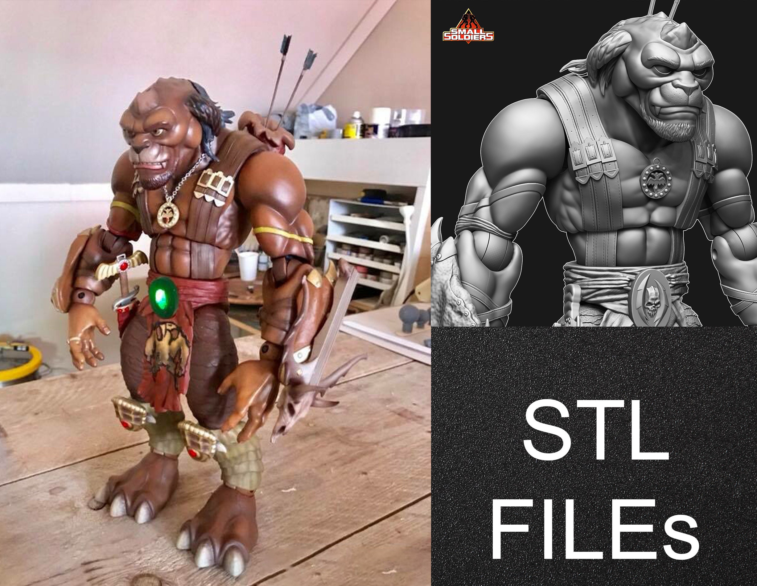 Small Soldiers Archer STL File Download 3D -