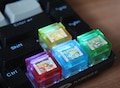 Custom artisan keycap RGB Pokemon games product logo