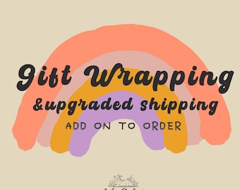 Gift wraping&upgraded shipping, gift box with existing order