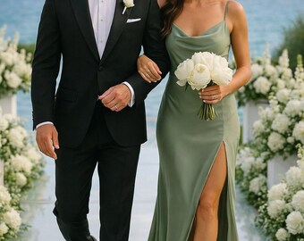 Classic Black Tuxedo Suit for Men –  Wedding, Formal Wear