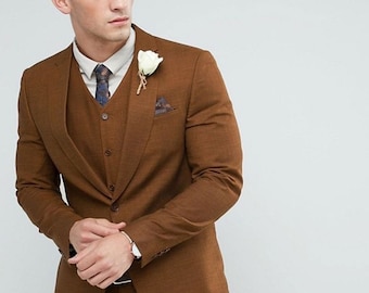 Make a Statement with Our High-Quality Rustic Color Suits for Men - Perfect for Weddings, Engagements, Prom, and More