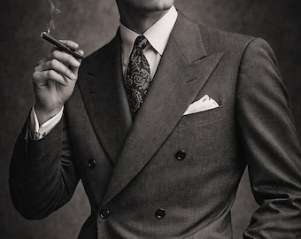 1940s Retro Vintage Double Breasted Suit | Gatsby Two-piece