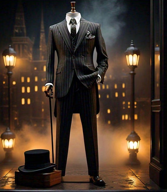 1920s pinstripe dress sales