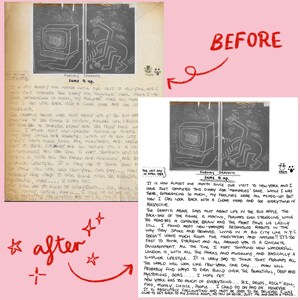 Restauración de la memoria, Rastreo de recetas, Conservación de escritura a mano personalizada, Descarga digital, Regalo personalizado imprimible, Arte mural