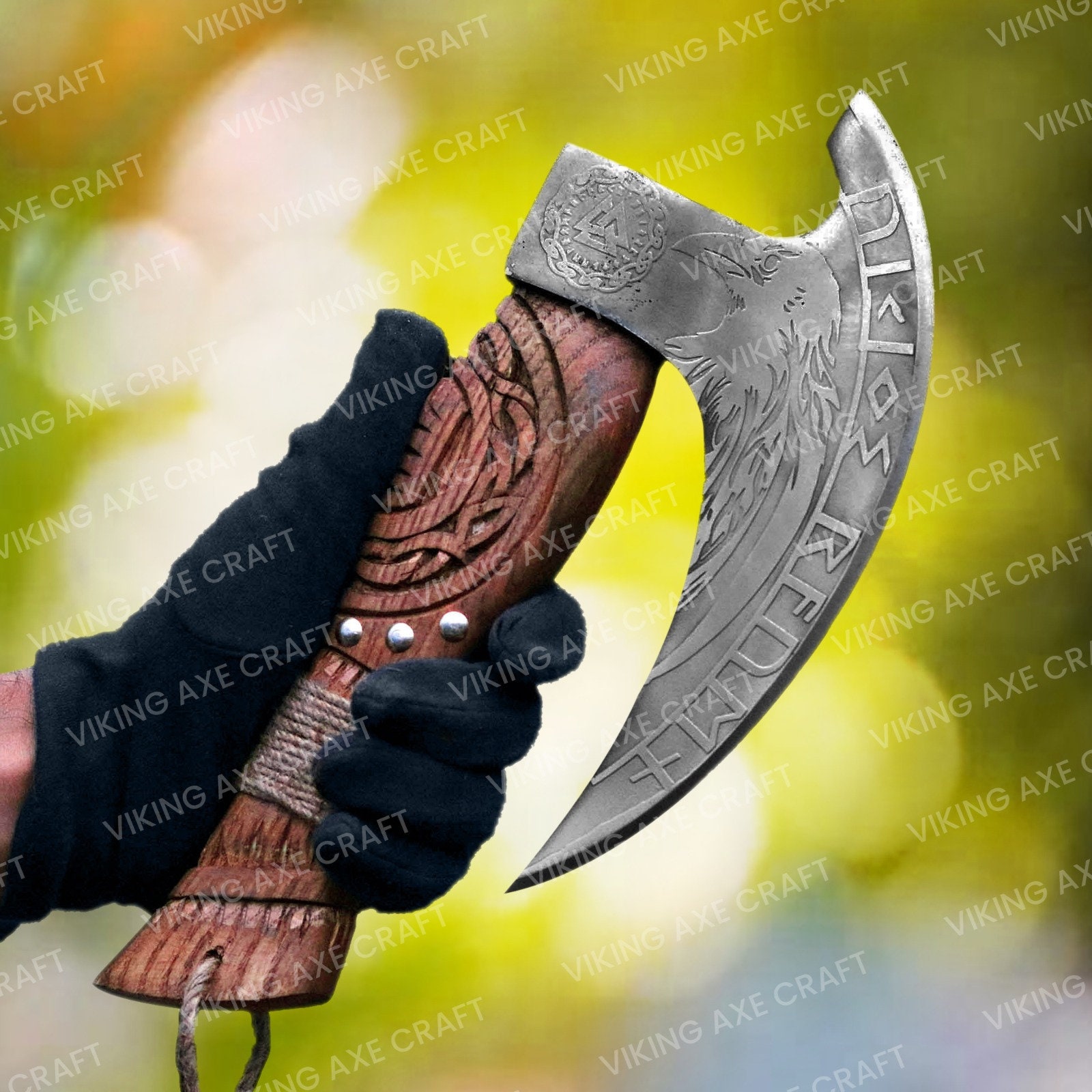 Amazon.co.jp: Viking Axe 高炭素鋼ブレード 手鍛造ハンティング