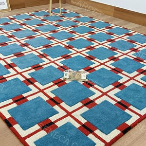 Handmade Large Area Rug | premium quality Hand tufted Woolen Rugs for Home Decor Living Room, Bedroom, Kids Room, Office All Sizes 6x9, 8x10 image 1