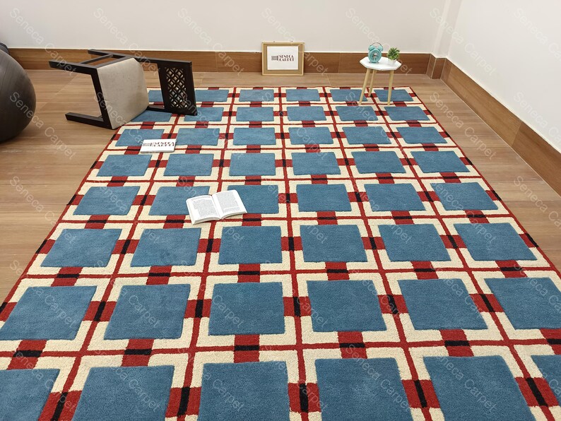 Handmade Large Area Rug | premium quality Hand tufted Woolen Rugs for Home Decor Living Room, Bedroom, Kids Room, Office All Sizes 6x9, 8x10 image 15