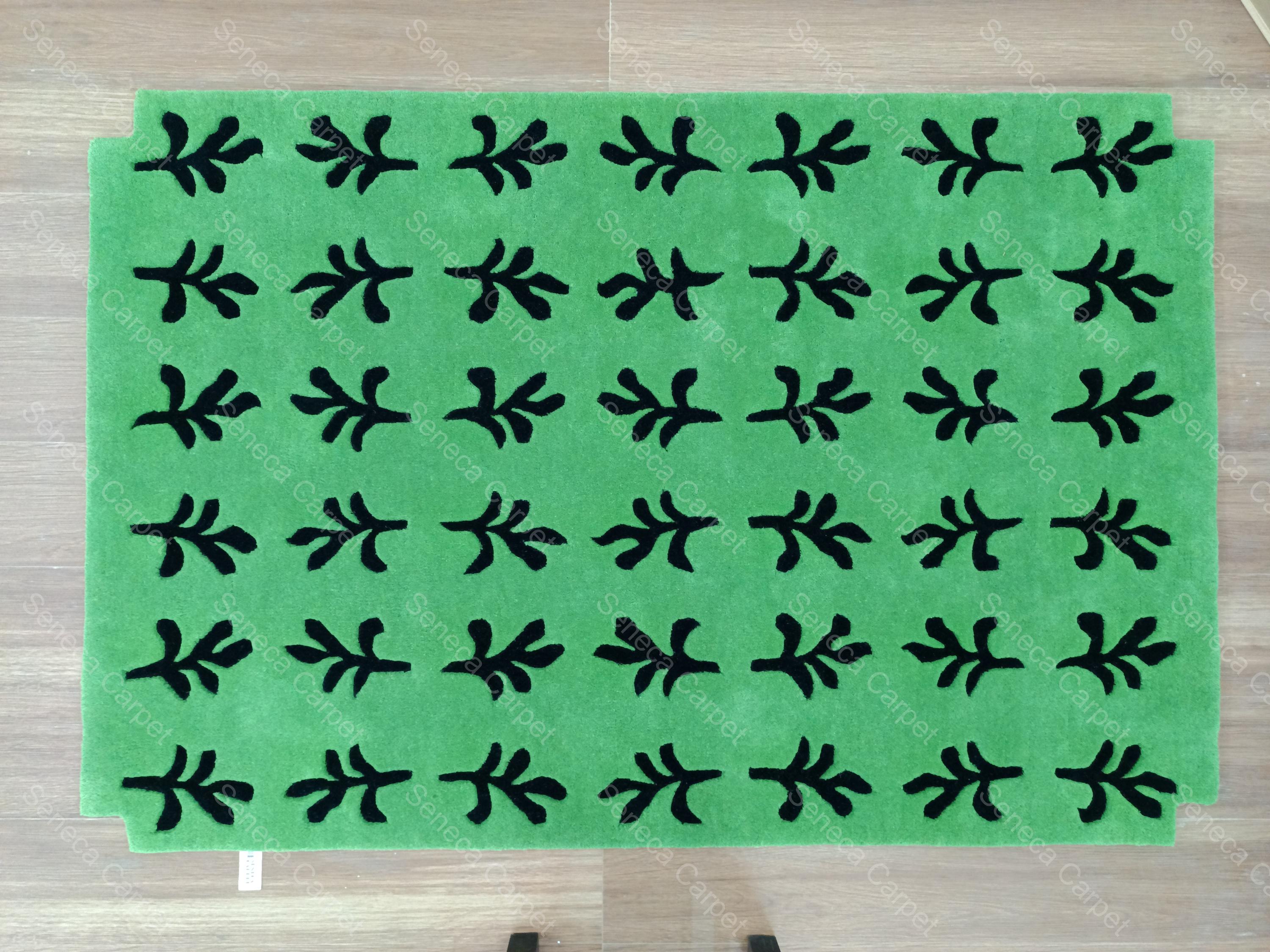 Hand-tufted Wool Area Rug: Modern Kelly Green, 9x12 - Etsy