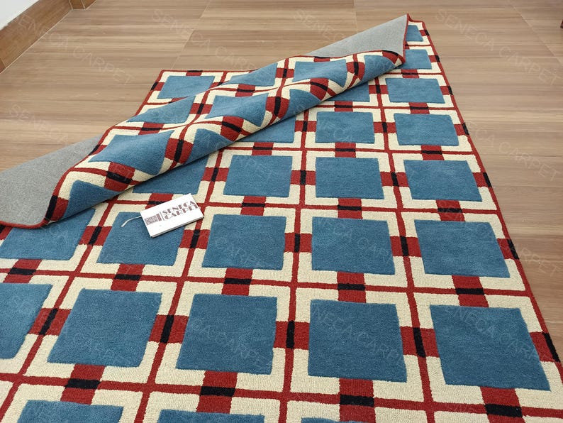 Handmade Large Area Rug | premium quality Hand tufted Woolen Rugs for Home Decor Living Room, Bedroom, Kids Room, Office All Sizes 6x9, 8x10 image 10