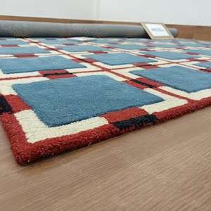 Handmade Large Area Rug | premium quality Hand tufted Woolen Rugs for Home Decor Living Room, Bedroom, Kids Room, Office All Sizes 6x9, 8x10 image 17