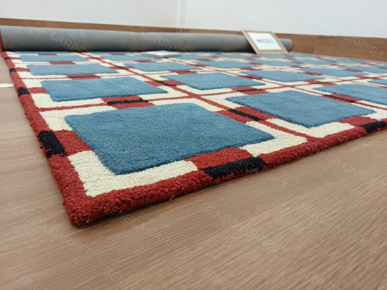 Handmade Large Area Rug | premium quality Hand tufted Woolen Rugs for Home Decor Living Room, Bedroom, Kids Room, Office All Sizes 6x9, 8x10 image 17