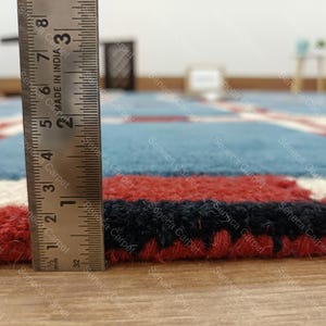 Handmade Large Area Rug | premium quality Hand tufted Woolen Rugs for Home Decor Living Room, Bedroom, Kids Room, Office All Sizes 6x9, 8x10 image 5