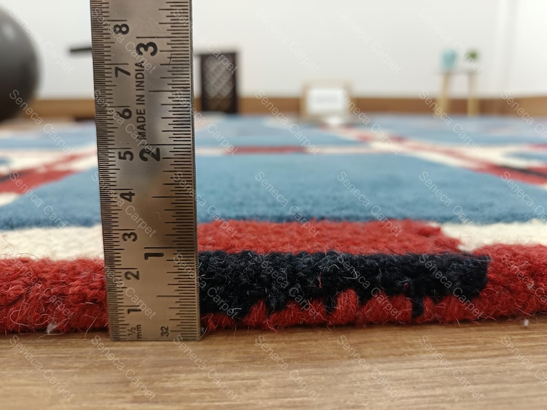 Handmade Large Area Rug | premium quality Hand tufted Woolen Rugs for Home Decor Living Room, Bedroom, Kids Room, Office All Sizes 6x9, 8x10 image 5