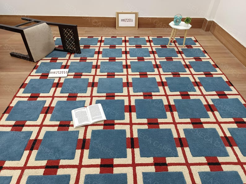 Handmade Large Area Rug | premium quality Hand tufted Woolen Rugs for Home Decor Living Room, Bedroom, Kids Room, Office All Sizes 6x9, 8x10 image 18