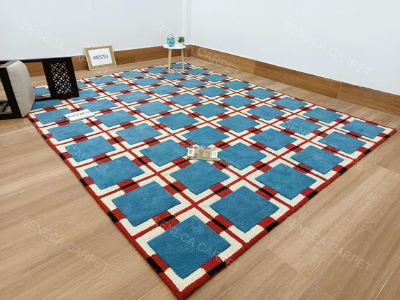 Handmade Large Area Rug | premium quality Hand tufted Woolen Rugs for Home Decor Living Room, Bedroom, Kids Room, Office All Sizes 6x9, 8x10