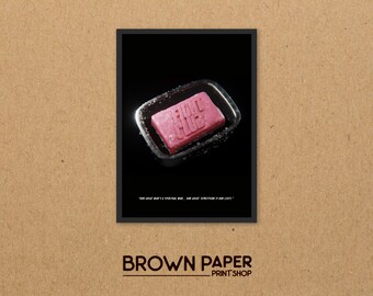 Fight Club Soap Dish Poster - Negro - Elige tu talla