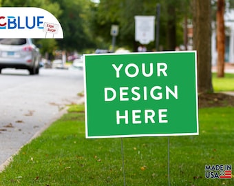 Letrero de patio de PVC personalizado, letrero de patio de plástico al aire libre personalizado de bricolaje para casa, ventas de garaje, negocios, bienes raíces, 18x24, 12x18