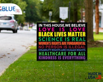 En esta casa creemos - 18 x 24, 12 x 18 - Letrero de jardín, Letrero político