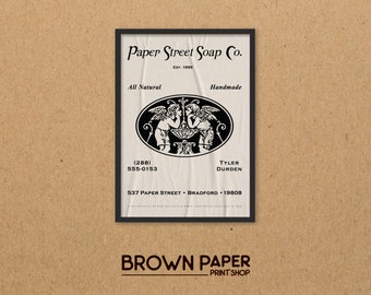 Cartel de Paper Street Soap Company - Fight Club - Elige tu talla