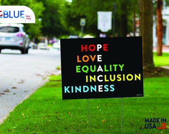 Señal de paz - 18 x 24, 12 x 18 - Letrero de jardín, letrero político