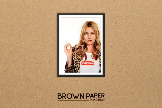 SUPREME Kate Moss Poster - Street Art - Choose Your Size - Etsy