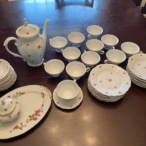 Winterling/Bavaria Rosebud Antique Coffee Set