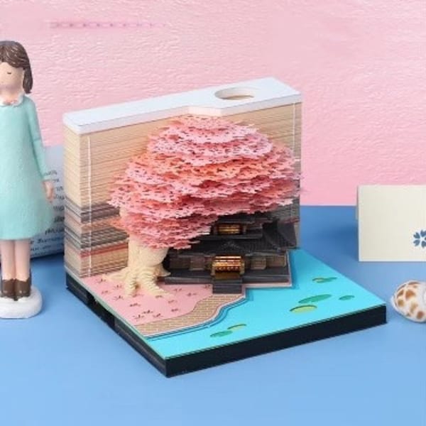 3d Memo Pad Calendar Etsy