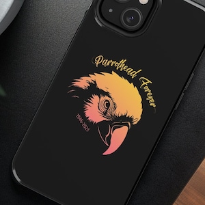 Jimmy Buffett Tribute iPhone Case - Parrot with Teardrop for Parrotheads gift Jimmy Buffett tribute rip margaritaville phone case